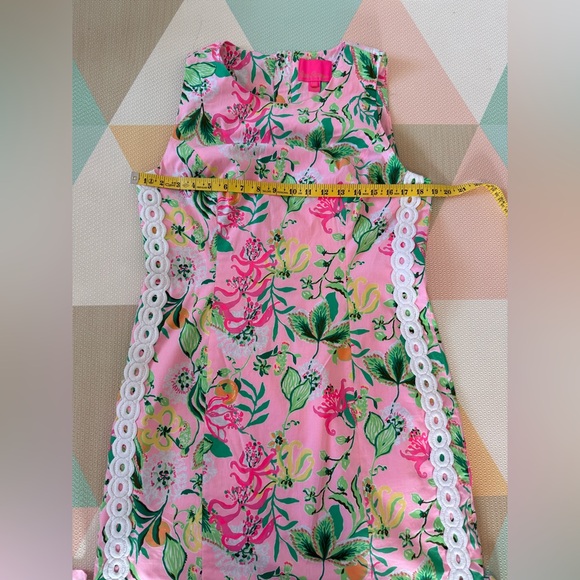 Lilly Pulitzer Mila Pink Floral Sheath Dress Size 10 - Picture 7 of 9